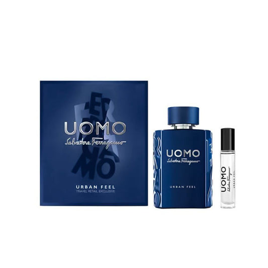 Set Salvatore Ferragamo: Uomo Urban Feel, Eau De Toilette, For Men, 10 ml + Uomo Urban Feel, Eau De Toilette, For Men, 100 ml